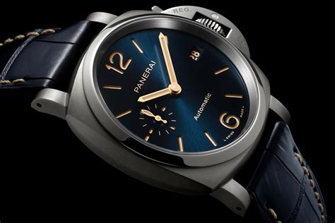 panerai luminor due titanium blue dial 42mm new|Panerai Luminor replacement dials.